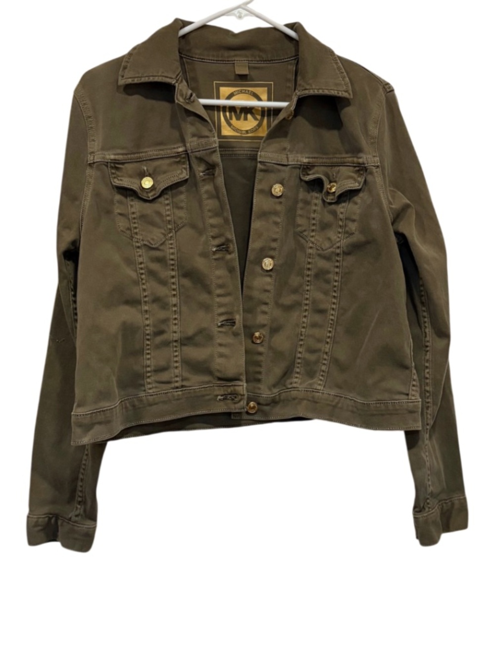 Michael Kors Safari Green Denim Jacket